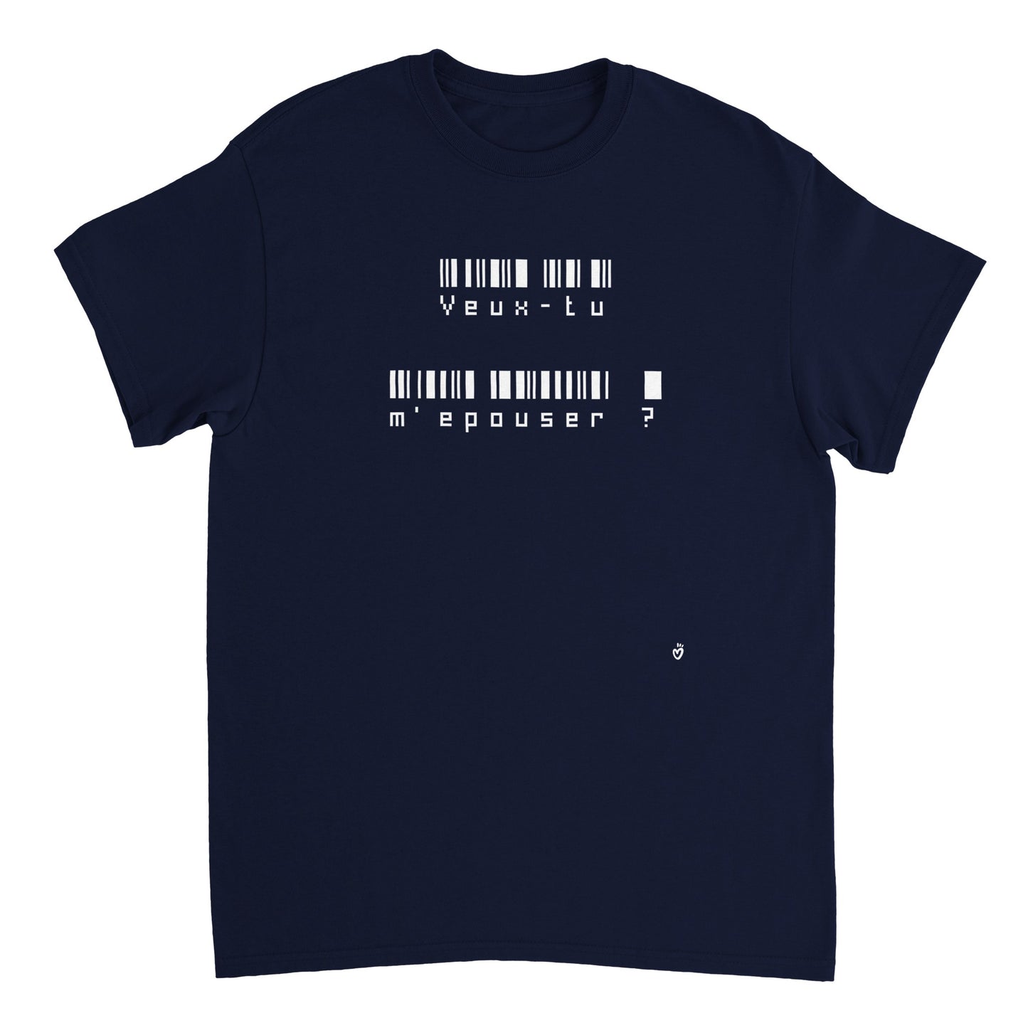 T-shirt Message code-barres