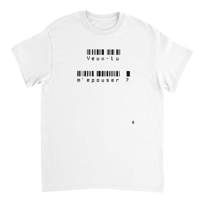 Message code-barres - T-shirt personnalisable