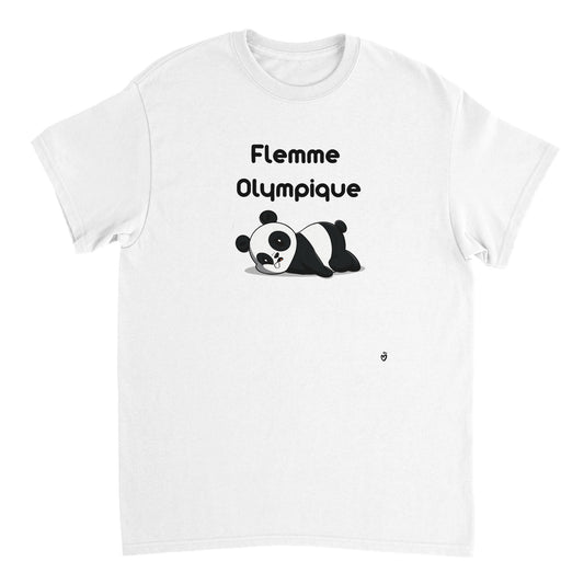 T-shirt humour Flemme olympique