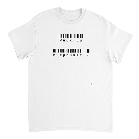 T-shirt Message code-barres